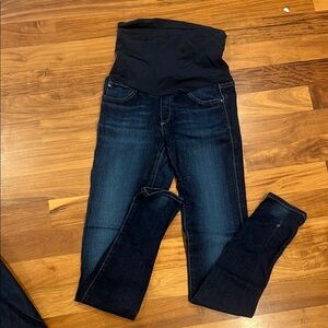 AG Women's Blue Maternity Jeans